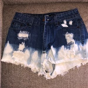 Tie dye shorts